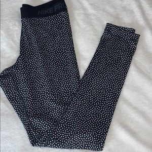 Nike Pro Polka Dotted Workout Leggings